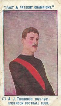 1905 Wills's Past & Present Champions #7 Albert Thurgood Front